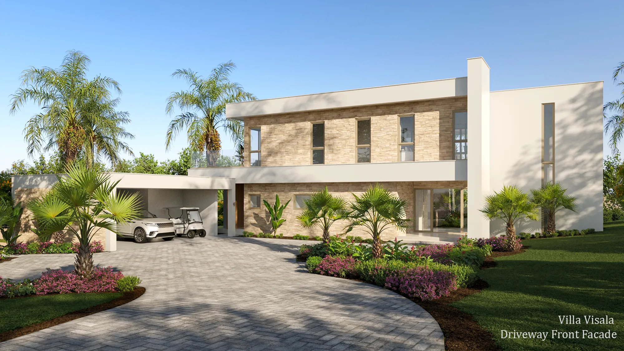 Villa Visala, Barbados, 3D rendering