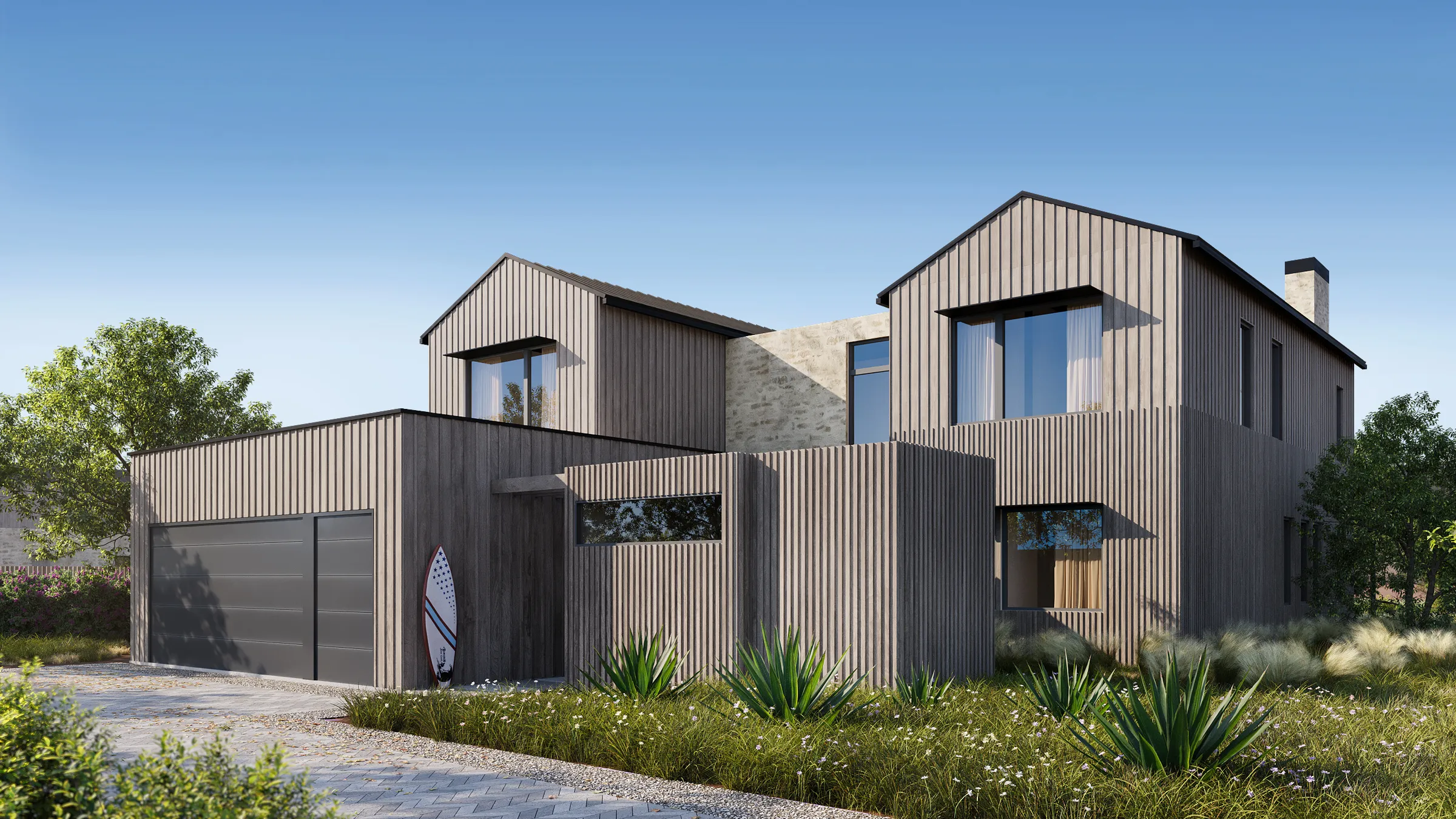 Austin Surf Club, 3D rendering