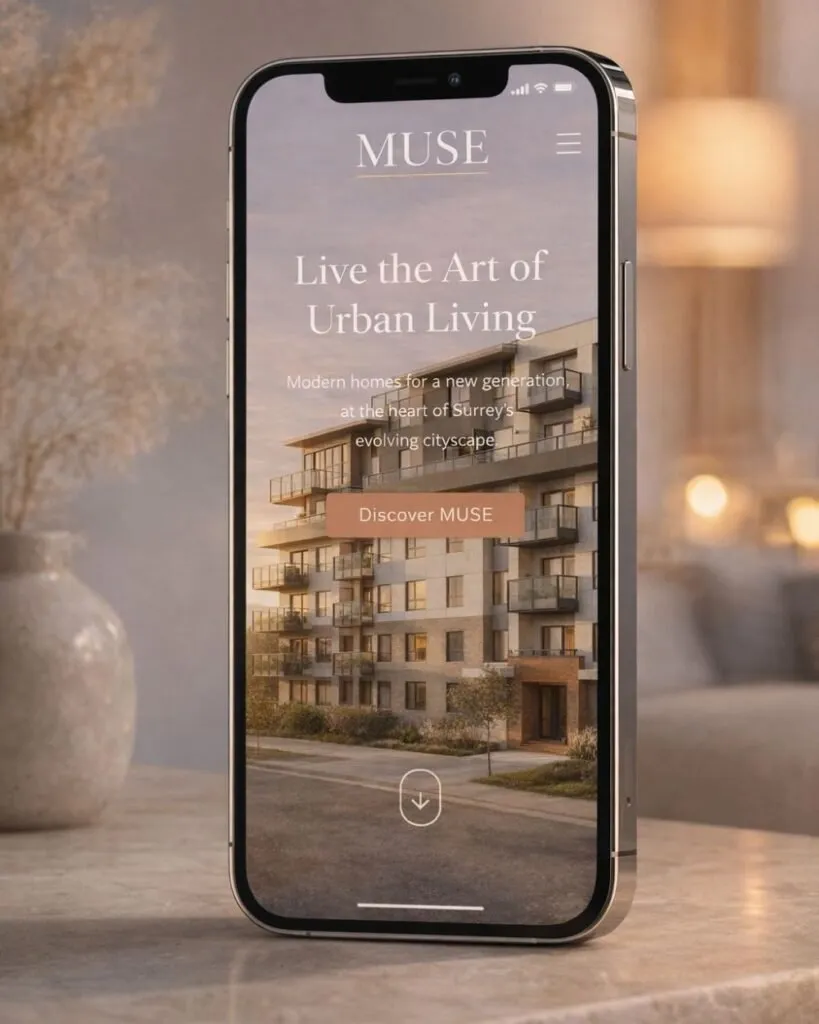 3D rendering of Muse condo, Guildford, Surrey, Vancouver