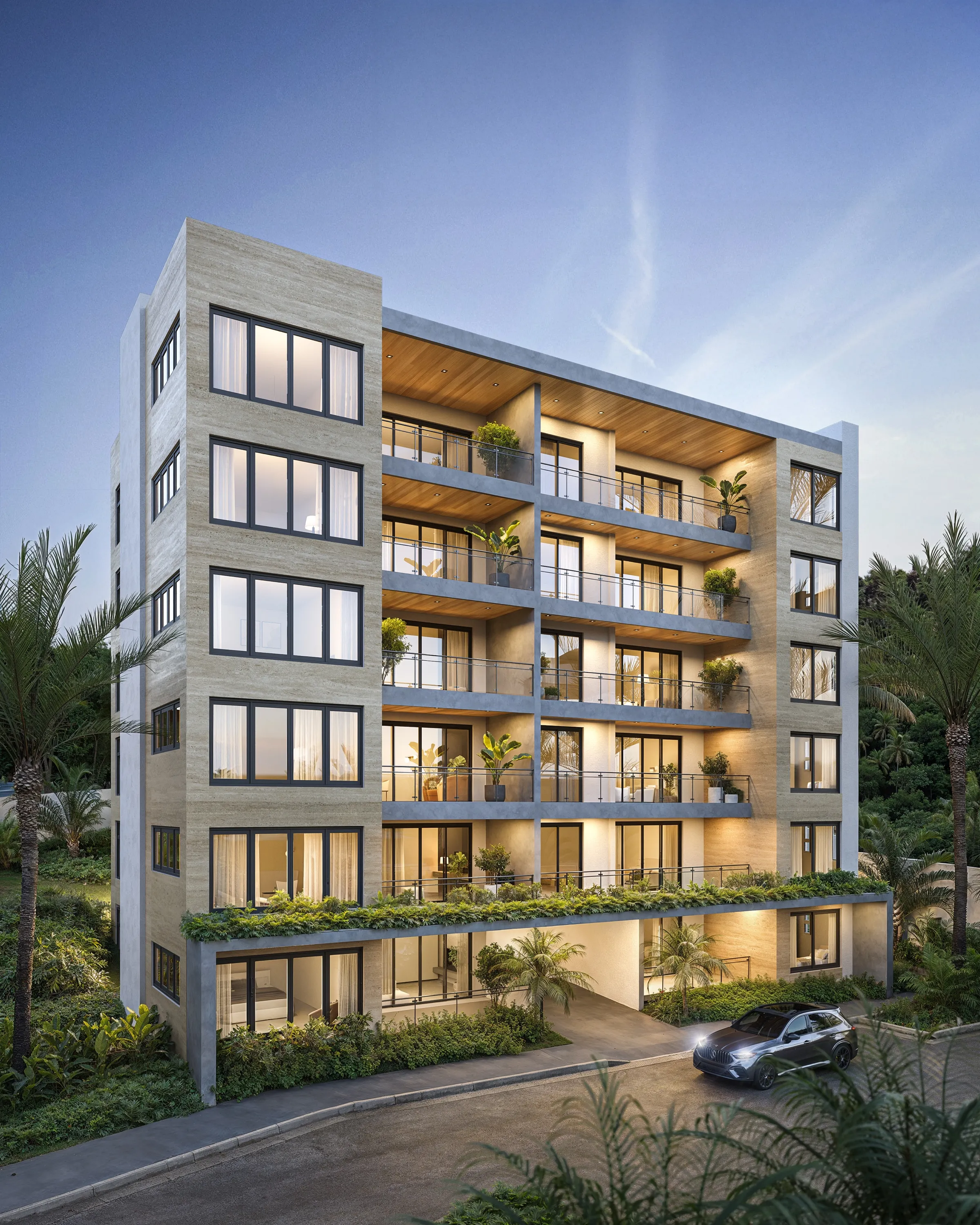 The Elysian exterior rendering, alternate view