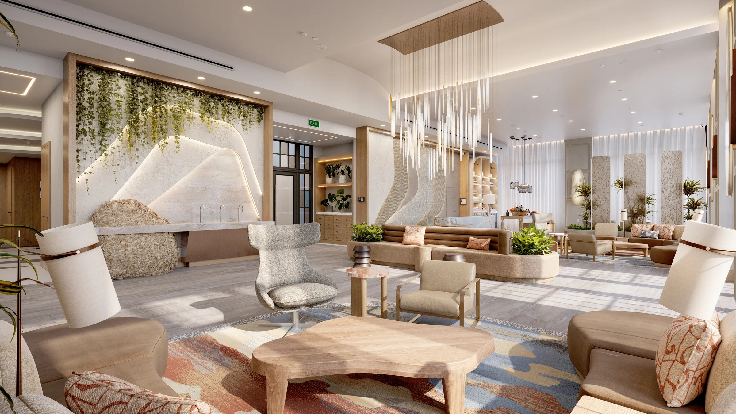 3D interior rendering of the Westin Vacation Club in Charleston, South Carolina