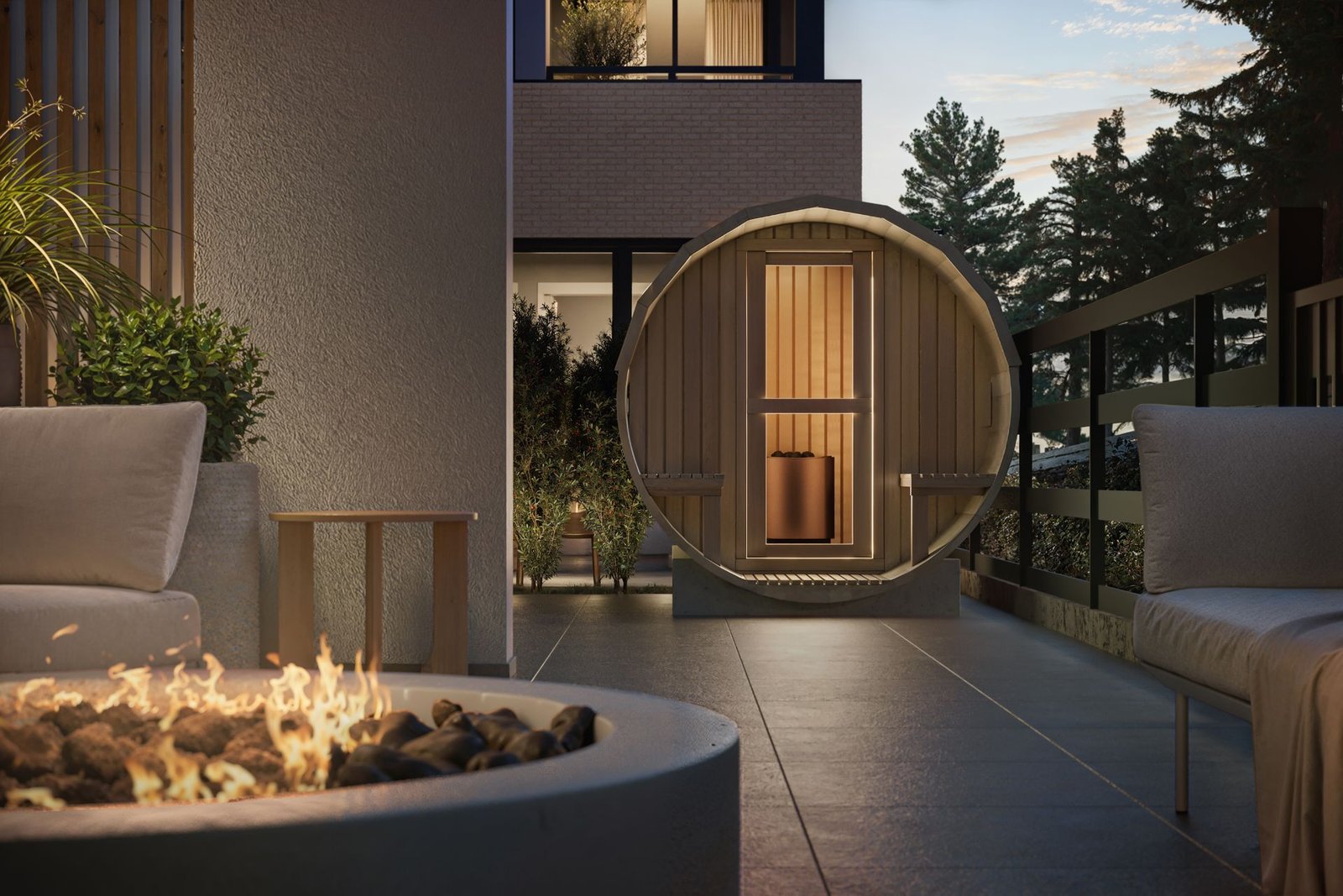3d interior rendering showing a condo muse guilford in surrey vancouver lounge