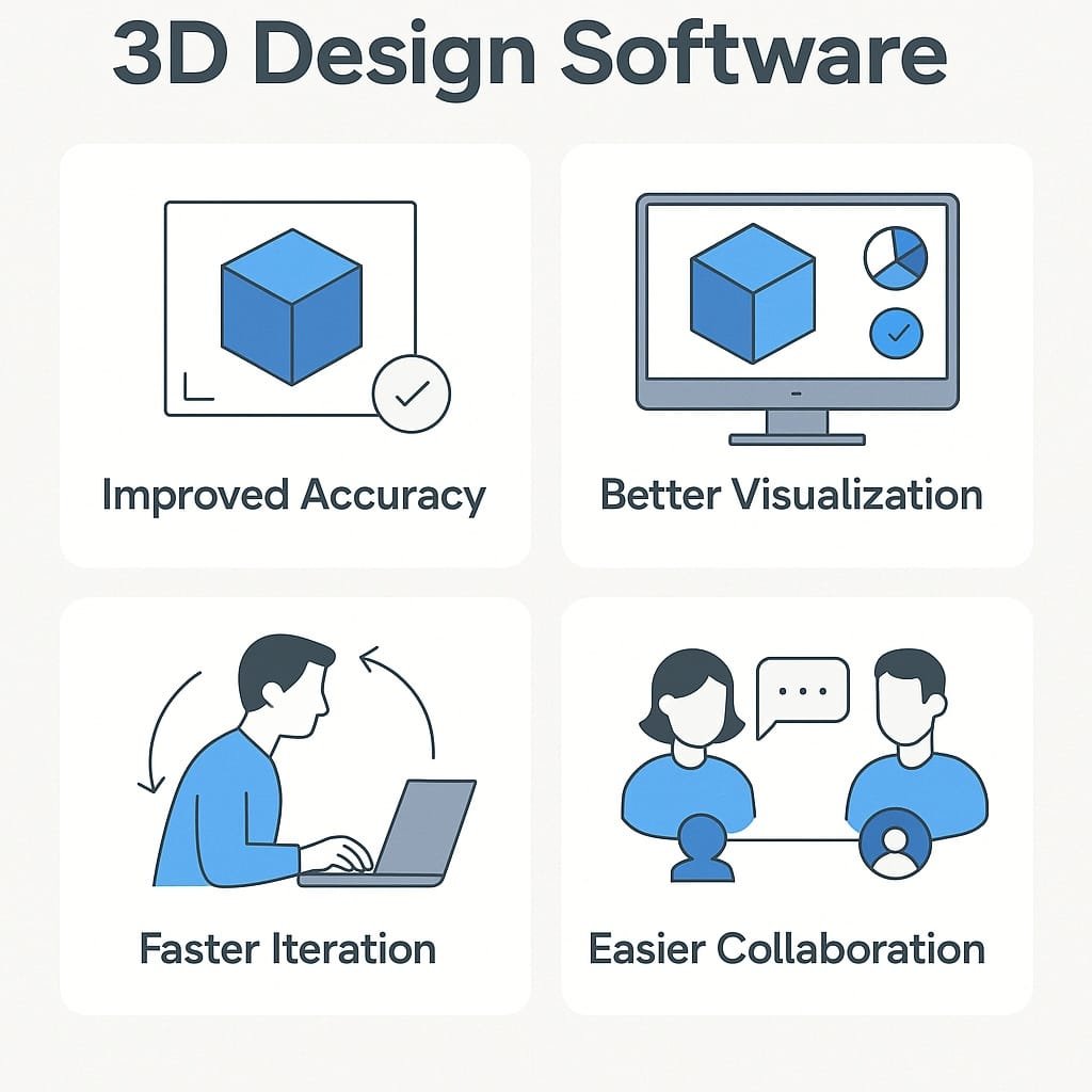 3d design software benefits infographic