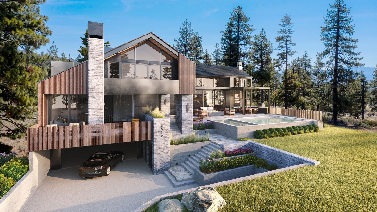 3d exterior rendering 3532 Knob Point 108 Carson City