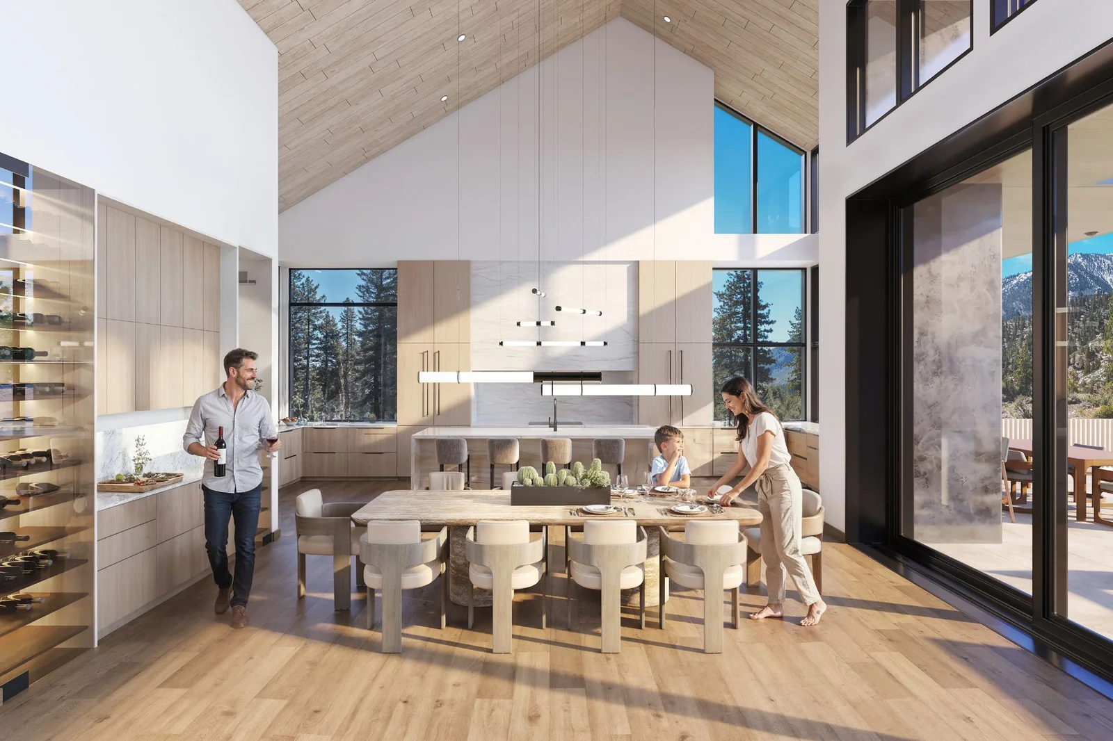 Interior 3D rendering for pre-sales at Clear Creek, 3532 Knob Point, Carson City, Nevada