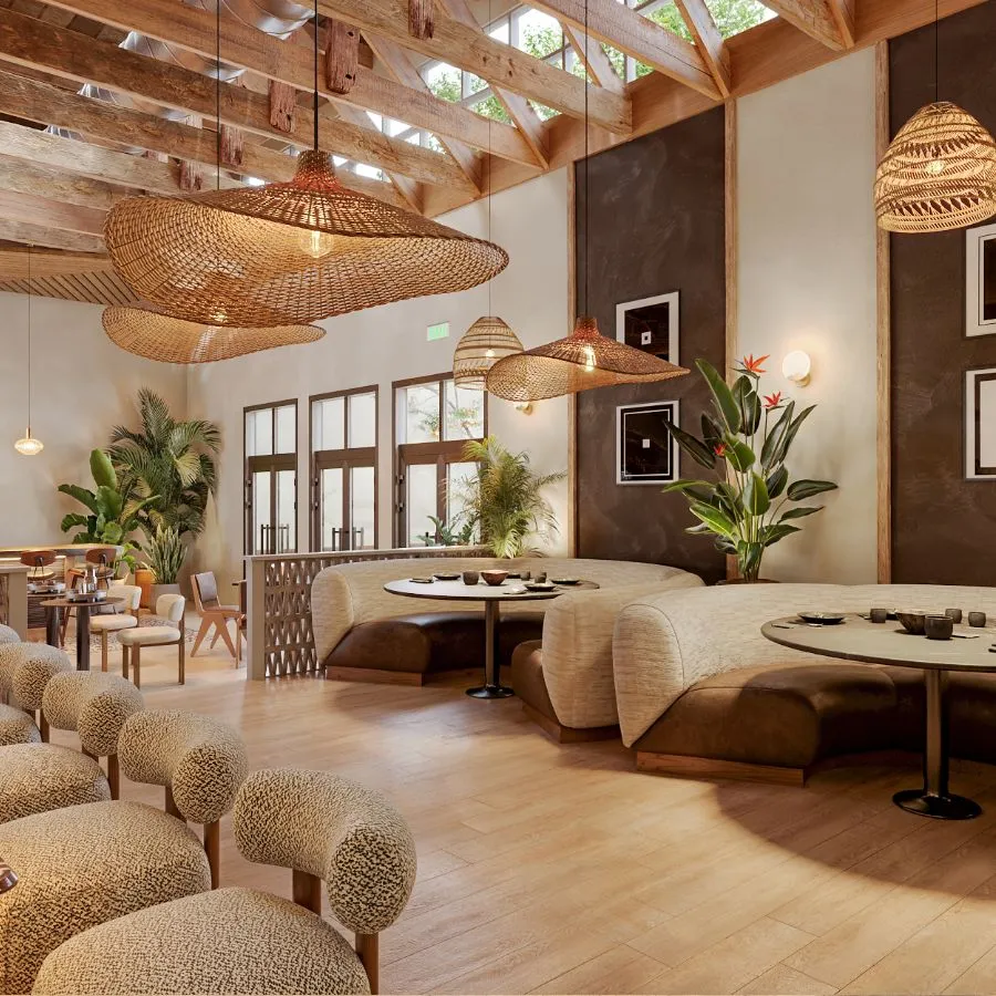 3D interior rendering of a San Francisco restaurant design, created for design approvals and pre-opening marketing