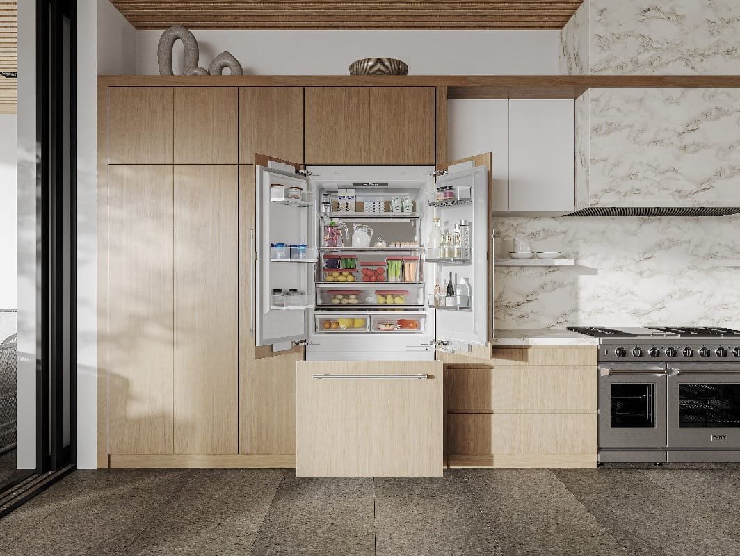 3D product lifestyle rendering of a kitchen scene
