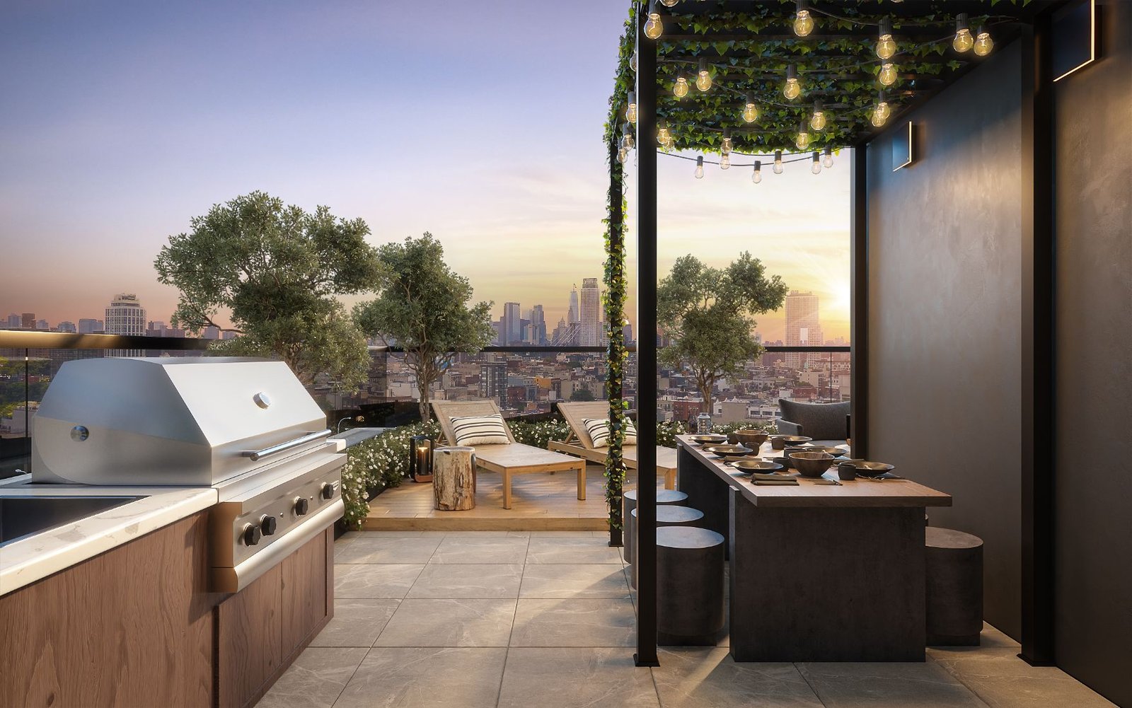 3d rendeirng from new york roof top orson williamsburg 402 Union Avenue