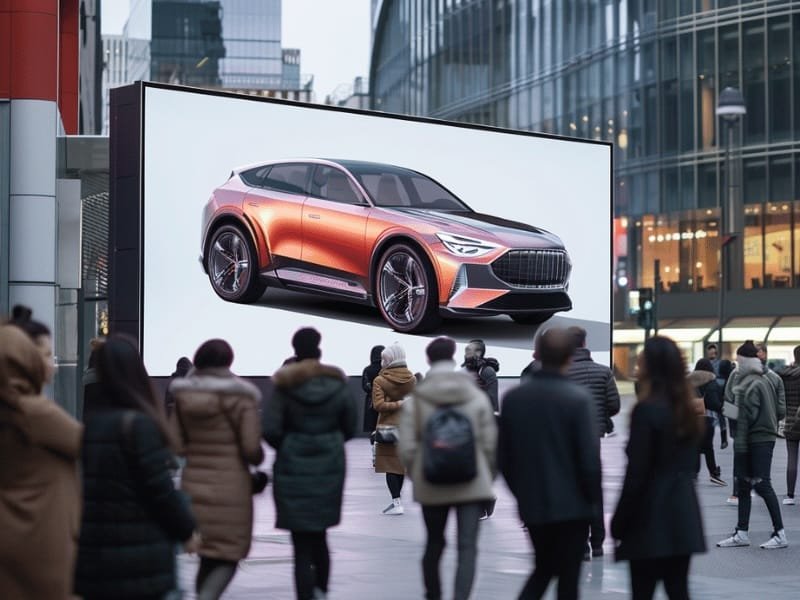 automotive rendering for a marketing campaign